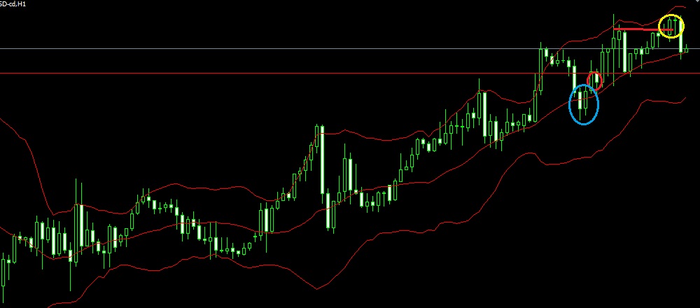1時間足のエントリー：つつみ線と20SMAの「重なり」が合図